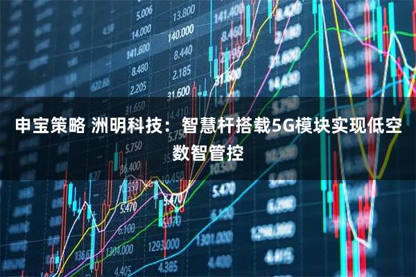 申宝策略 洲明科技：智慧杆搭载5G模块实现低空数智管控