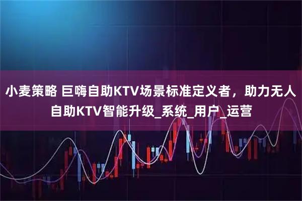 小麦策略 巨嗨自助KTV场景标准定义者，助力无人自助KTV智能升级_系统_用户_运营